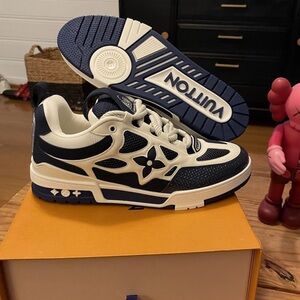 Louis Vuitton Skate Marine Blue Size 8 LV (US 9-9.5) New